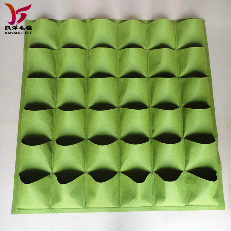 厂家现货挂式毛毡种植袋垂直立体无纺布植物壁挂绿化立体绿化