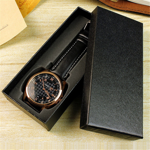 Black long universal watch box manufacturer supplies wholesale watch packaging box gift box watch box plus logo