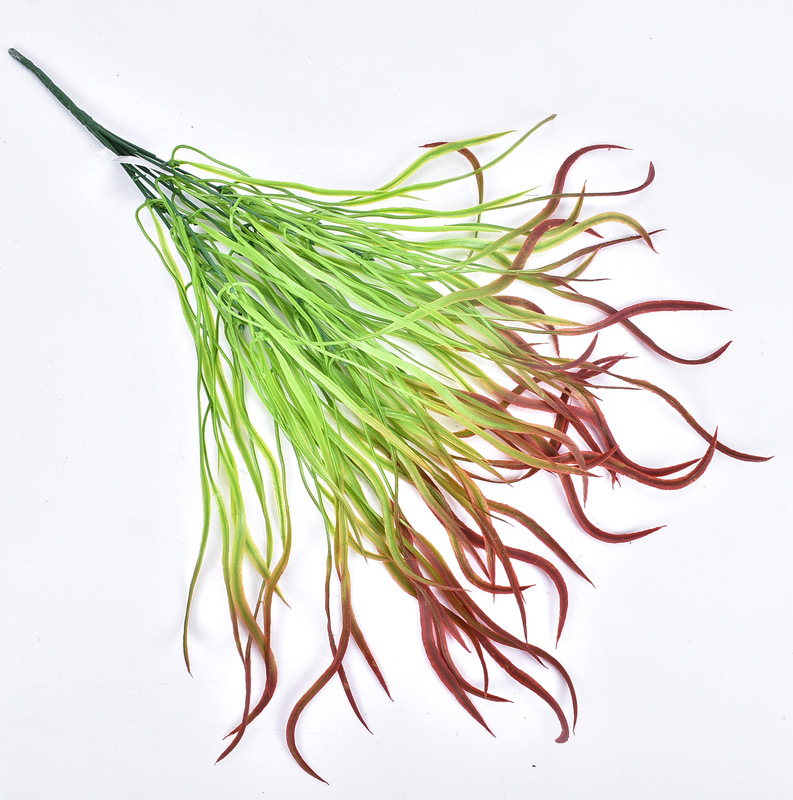 Simulation plant wall hanging wicker Dragon grass long flat grass lighting wedding decoration simulation plant wall matching materials