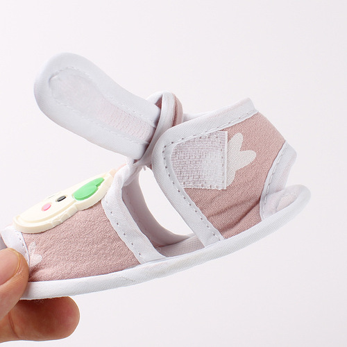 Baby sandals summer new cartoon first step shoes little pig soft sole baby learning to walk children's shoes batch 140