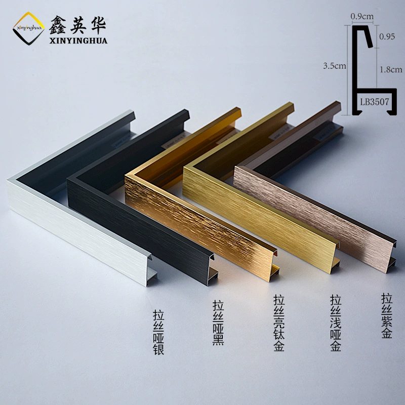 Xinyinghua алюминиевый сплав фоторамка профиль фоторамка линия оптовая продажа кристалл фарфор картина рекламный сертификат зеркальная рамка обработка