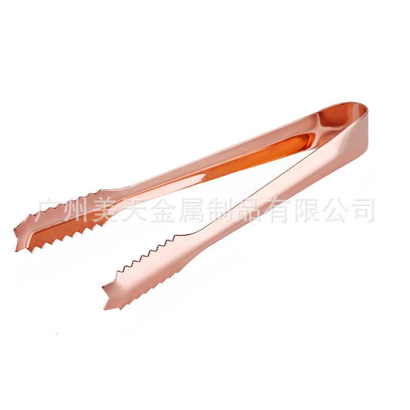 304 clip de hielo de acero inoxidable engrosada clip espesado whisky cóctel cubo de hielo de azúcar clip de toalla de tamaño pequeño