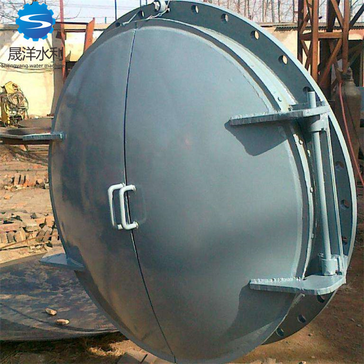 现货供应市政污水排水  玻璃钢拍门 浮箱玻璃钢拍门 碳钢对开拍门