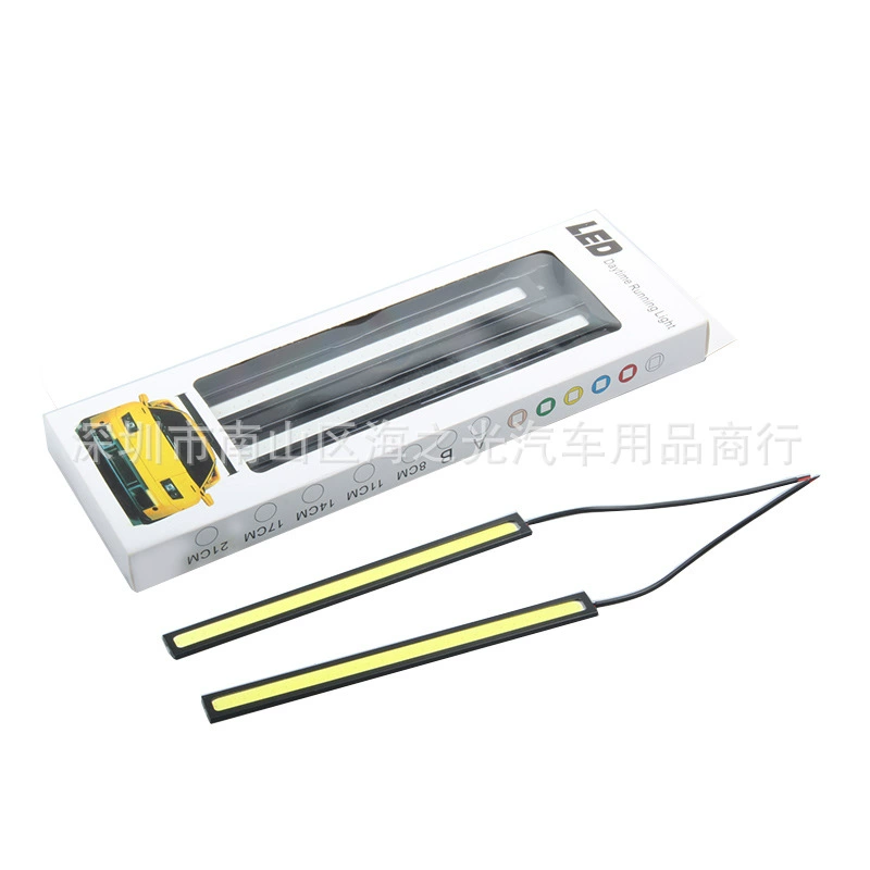 Трансграничные горячие продажи 17 см COB дневные ходовые огни Автомобильные светодиодные дневные ходовые огни 170 мм DRL производители оптом