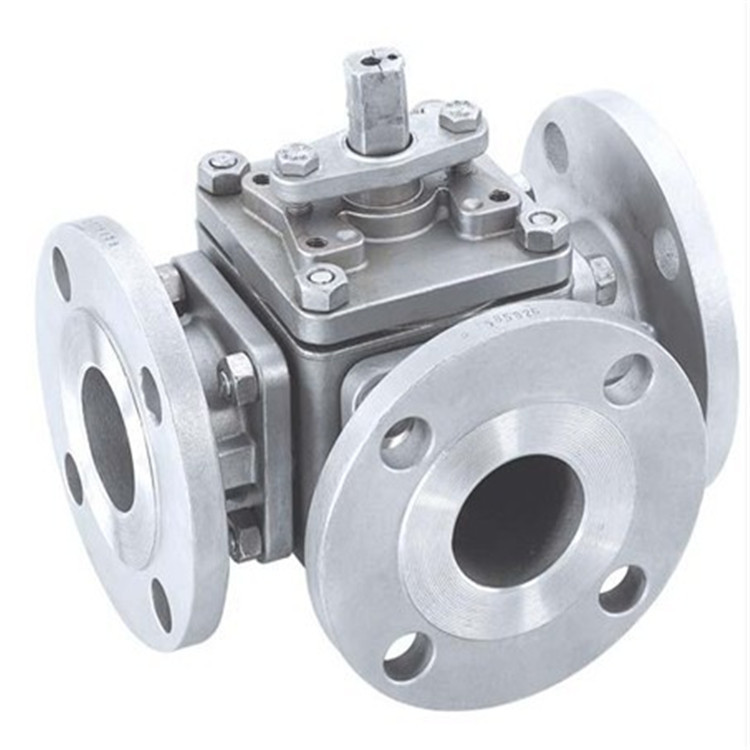 Q46F-16P DN300蒸汽式法兰四通球阀