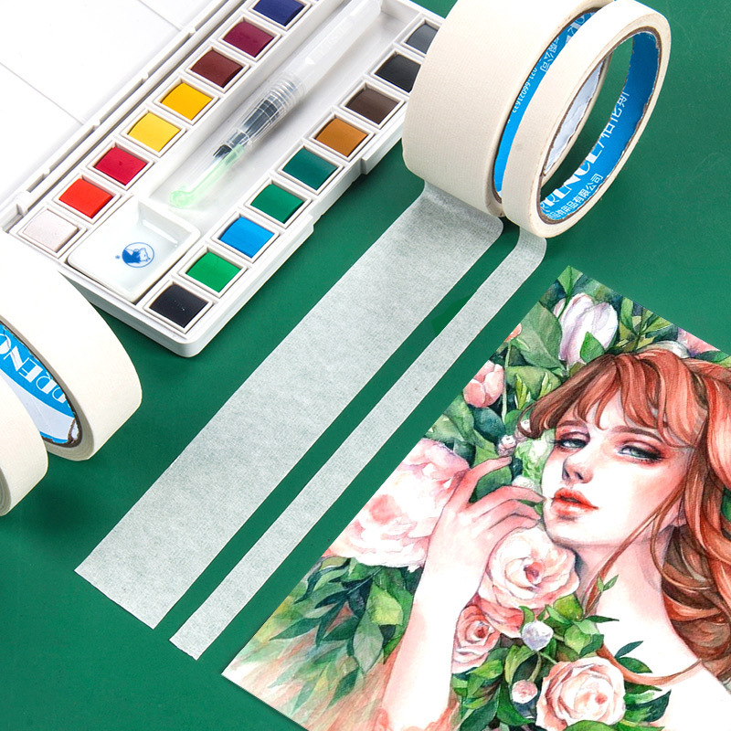 Masking Tape Leaves No Traces, Special Paper Tape for Art Students Painting, Wall Sketch Writing Label, Masking Sticker