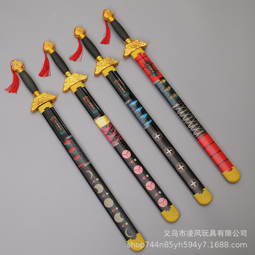 Hot selling bamboo sword wood green dragon sword sword taekwondo martial arts fighting kendo knife props toys wholesale
