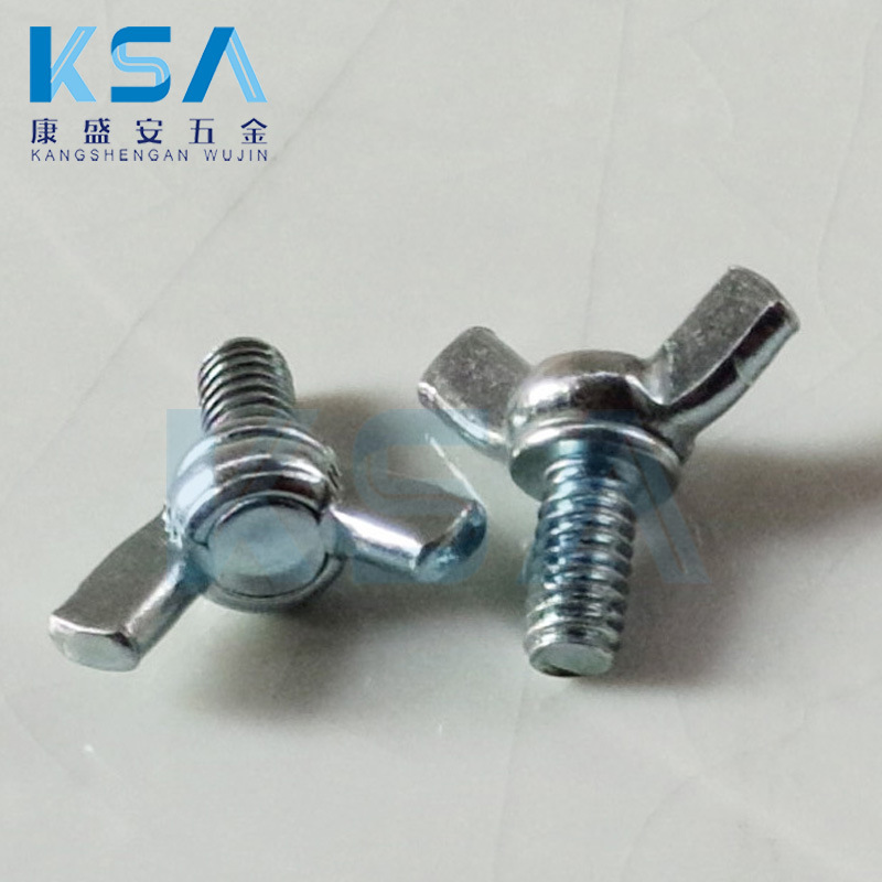 供应美制碟形螺丝 1/4X1/2 蝴蝶螺丝  手拧螺丝  展示架螺丝