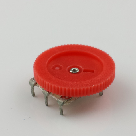 MVJ红色电位器拨盘单联双联耳机电位器16：2红色拨盘电位器