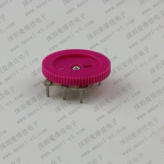 助听器电位器MVJ紫色R08拨盘耳机音量16:2单双联电位器