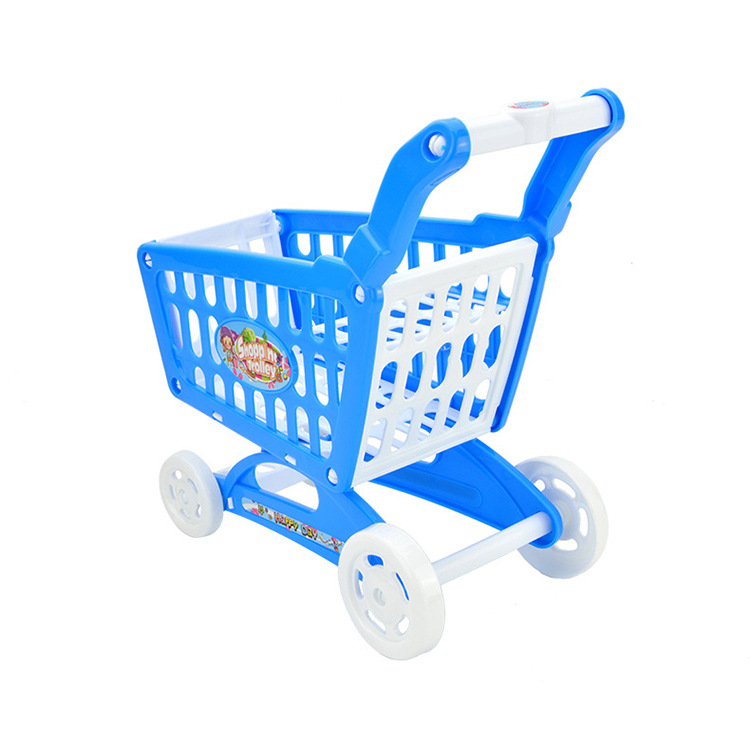 Cross-border supermarket doll mini shopping cart assembled simulation play House children's fruit and vegetable trolley toy