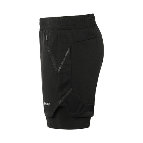 Three-point loose (with inner mesh) breathable marathon fitness running shorts B191
