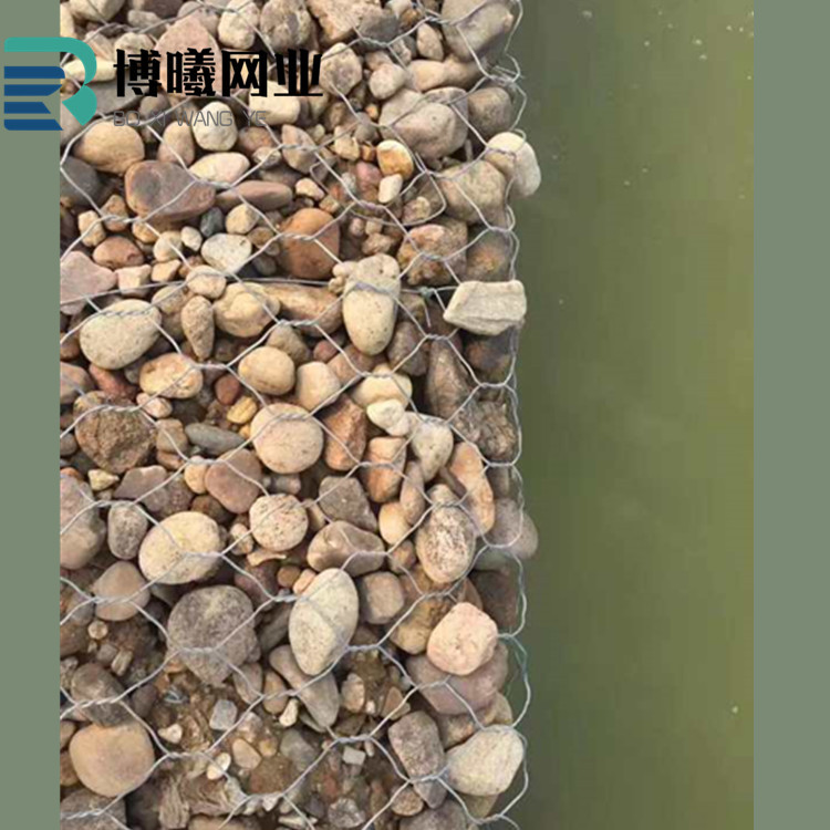 厂家供应装石头钢丝网笼 堤岸格宾石头笼子 六角镀锌钢丝石头笼子