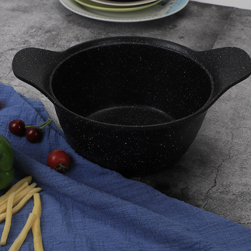 Venta al por mayor de fábrica maifan traje de olla de piedra antiadherente wok sartén combinación de olla de regalo