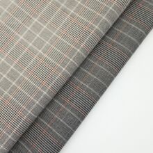 TR弹力四面弹力色织格子布秋冬休闲商务西服套装包臀短裙时装面料