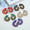 Metal retro earrings, European style, suitable for import