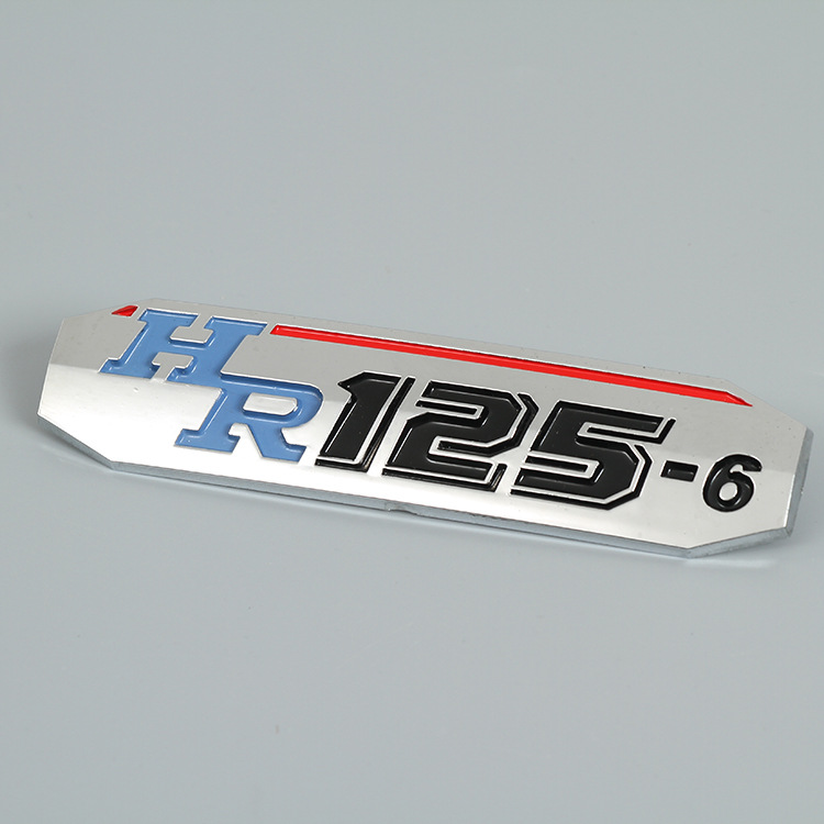 ABS车标电镀塑料立体标牌汽车摩托车排量标志牌分体塑料铭牌