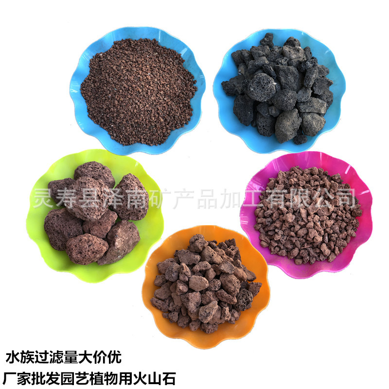 厂家供应园艺多肉植物铺面拌土用 火山石 过滤人工湿地用火山岩