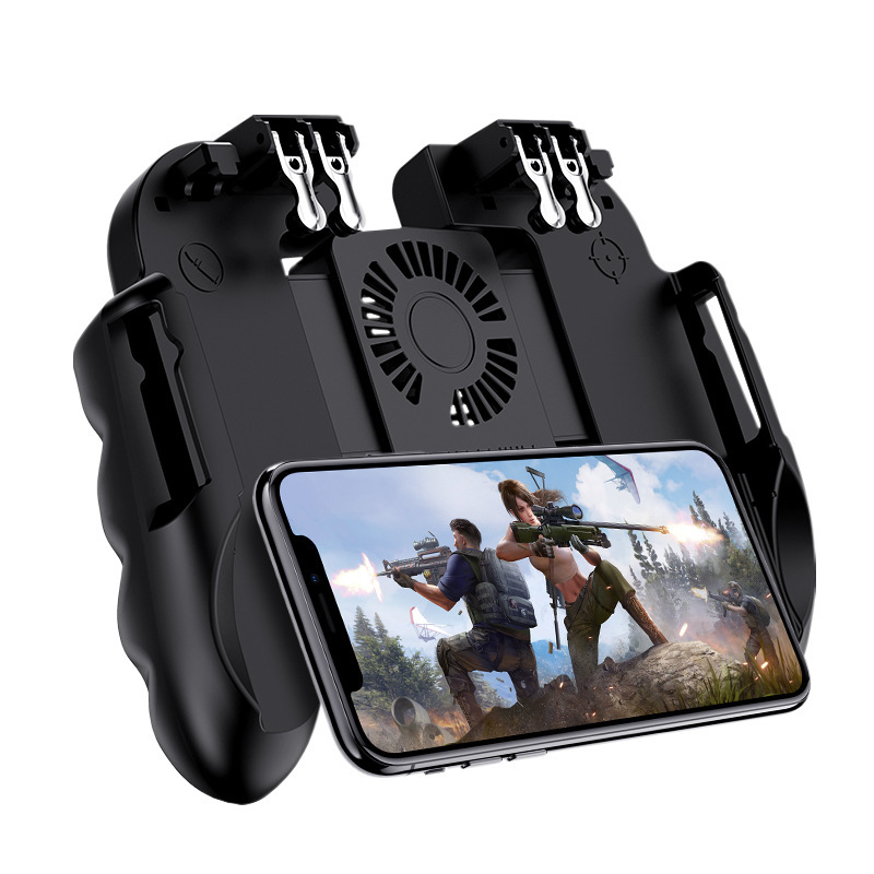 The new six-finger chicken-eating artifact H9 portable integrated multifunctional cooling mobile phone game handle manufacturers batch