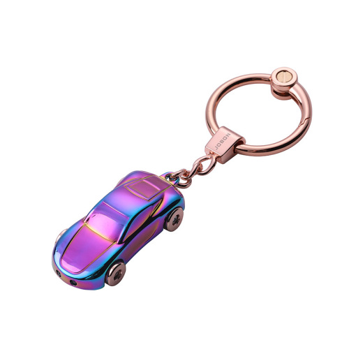 jobon Chinese car keychain female Korean cute couple key pendant creative small gift with LED light