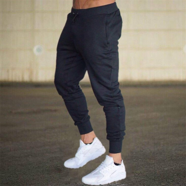 Pantalones deportivos pantalones de correr para hombres pantalones de entrenamiento de fútbol de fitness Pantalones deportivos casuales delgados europeos y americanos pantalones de hombres flacos para hombres