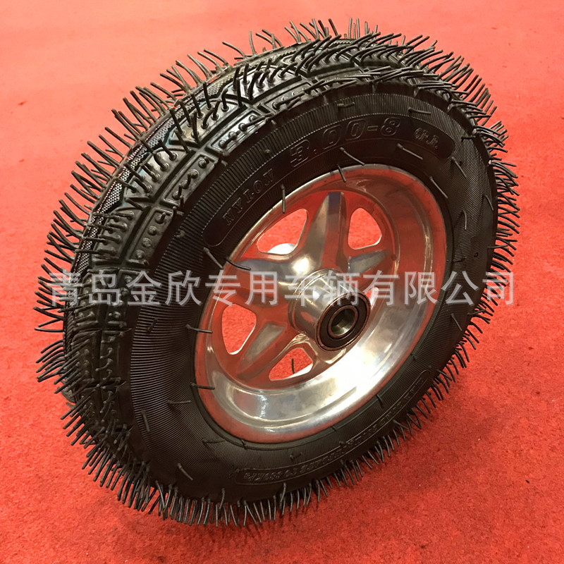 优质高胶量13x3 3.00-8 镂空轮辐工矿轮手推车橡胶充气轮胎
