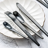 INS Nordic Home Creative Geometric Western Stainless Steel Steel and fork Tableware 304 Western Food Spoon Home Furnishing