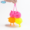 奇睿 Flashing puffer ball, glowing ball from soft rubber, toy, anti-stress, factory direct supply