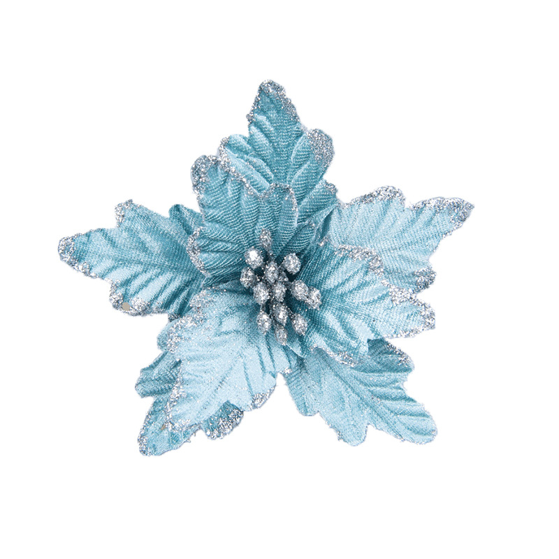 Cross-border popular tela de Navidad arreglo de flores artificiales accesorios de decoración del árbol de Navidad decoración de escritorio de Navidad flor artificial
