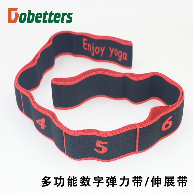 Multi-segmento de corrección de la banda digital de crisantemo cuerda de fitness yoga Danza Latina banda elástica banda de estiramiento posición número de banda