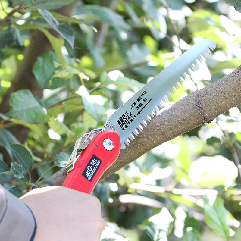 爱丽斯日本进口G-18L园林工具折叠锯园艺手锯果树锯修枝伐木锯子