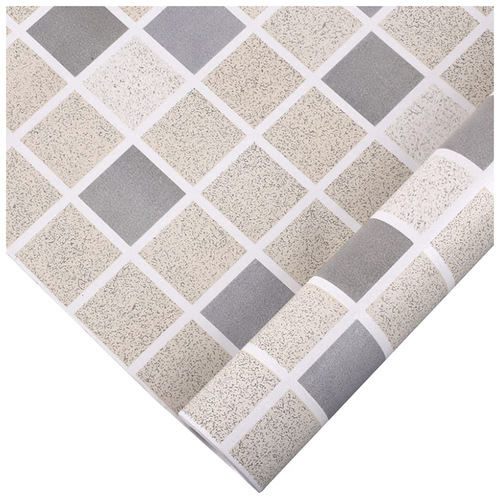 Self-adhesive imitation tile block pattern wallpaper sticker waterproof thickened pearlescent living room kitchen bathroom self-adhesive wallpaper