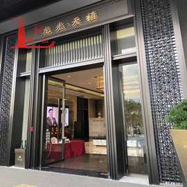 广场推拉门不锈钢地弹簧门星级酒店大堂门营销中心大门现代简约门