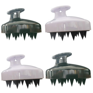 Silicone Round Shampoo Brush Massage Brush Shampoo Comb Scalp Cleaning Brush Silicone Head Adult Cleaning Bath Brush
