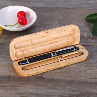 Factory wholesale practical anniversary gift graduation season wooden pen case creative pen case company business gifts