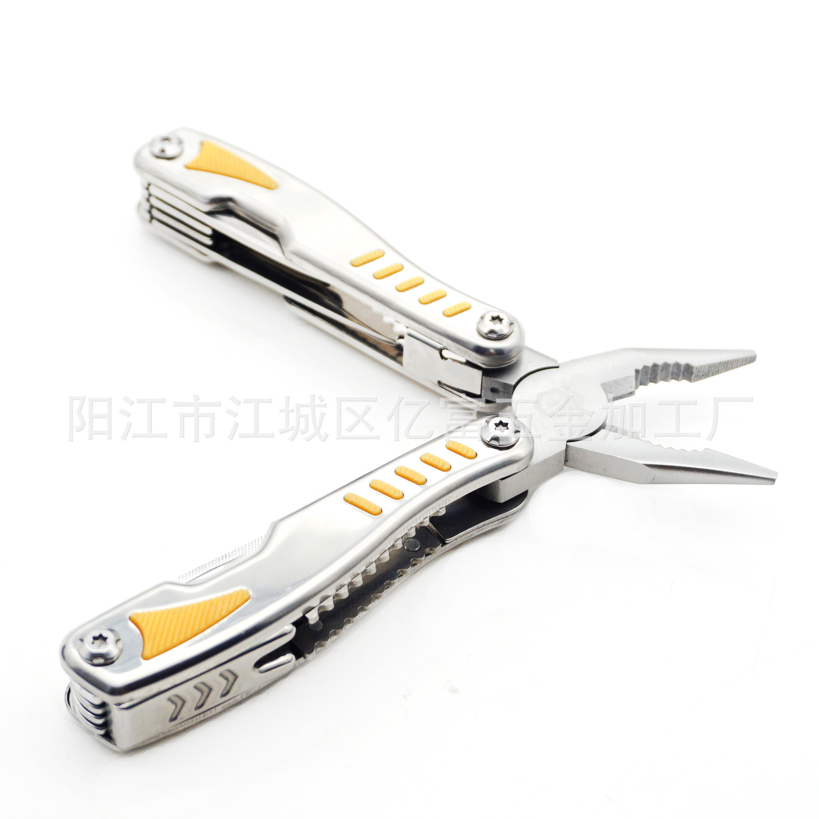 不锈钢镜光多功能钳子 户外便携多用折叠刀钳 多用途工具钳