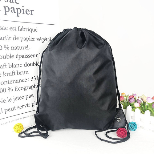 2025 Cross-Border Drawstring Backpack with Dual Straps | Adjustable-Drawstring Competition Bag | Unisex Training School Backpack | Advertising & Gift Bag