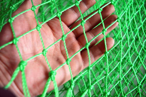 Manufacturer's green 36-strand line, medium-eye thickened line, fishing net, large object copying net bag, fishing net bag