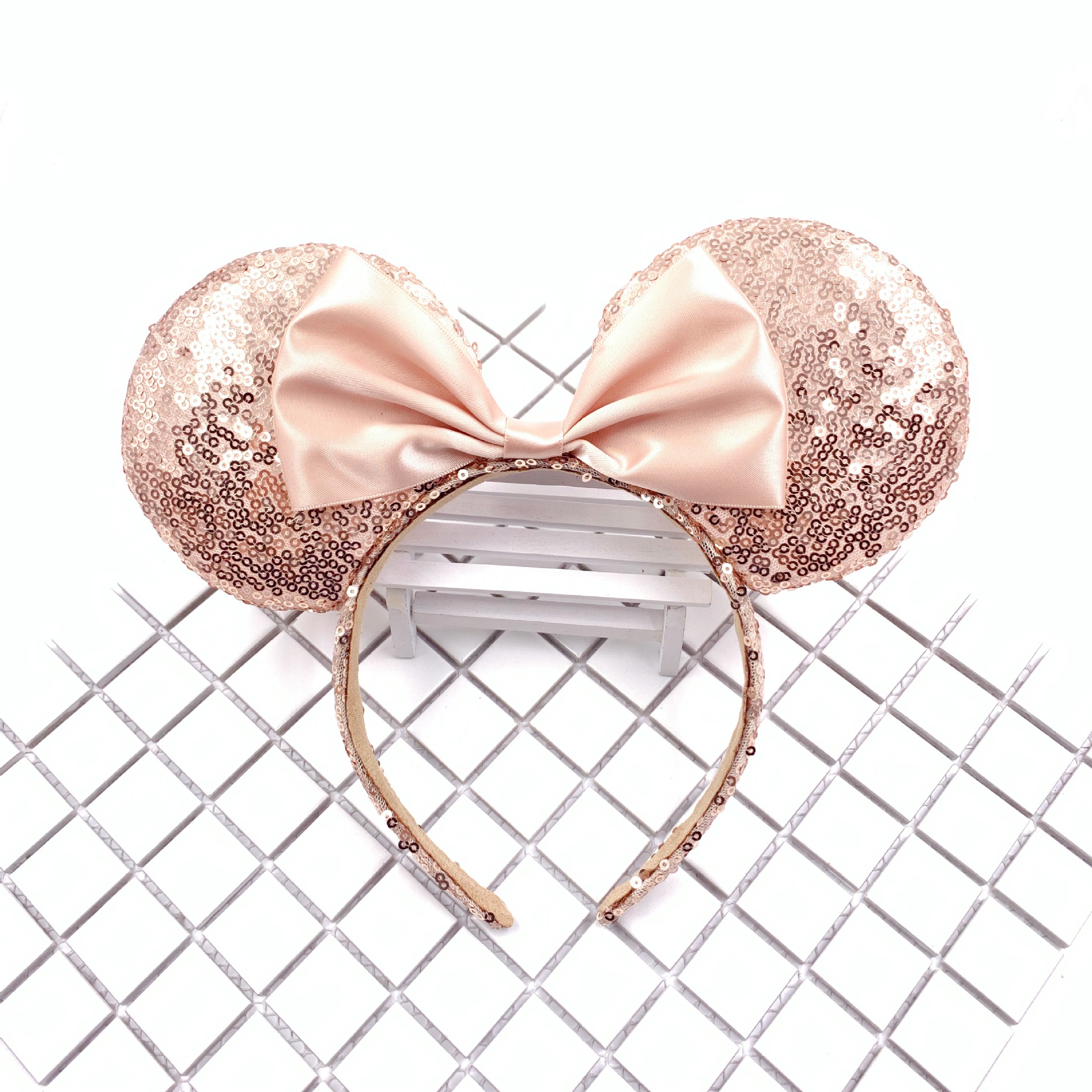 Full Sequenant Champagne+Champagne Ribbon