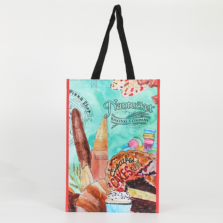 覆膜无纺布袋子镭射环保购物袋彩印广告手提袋logo