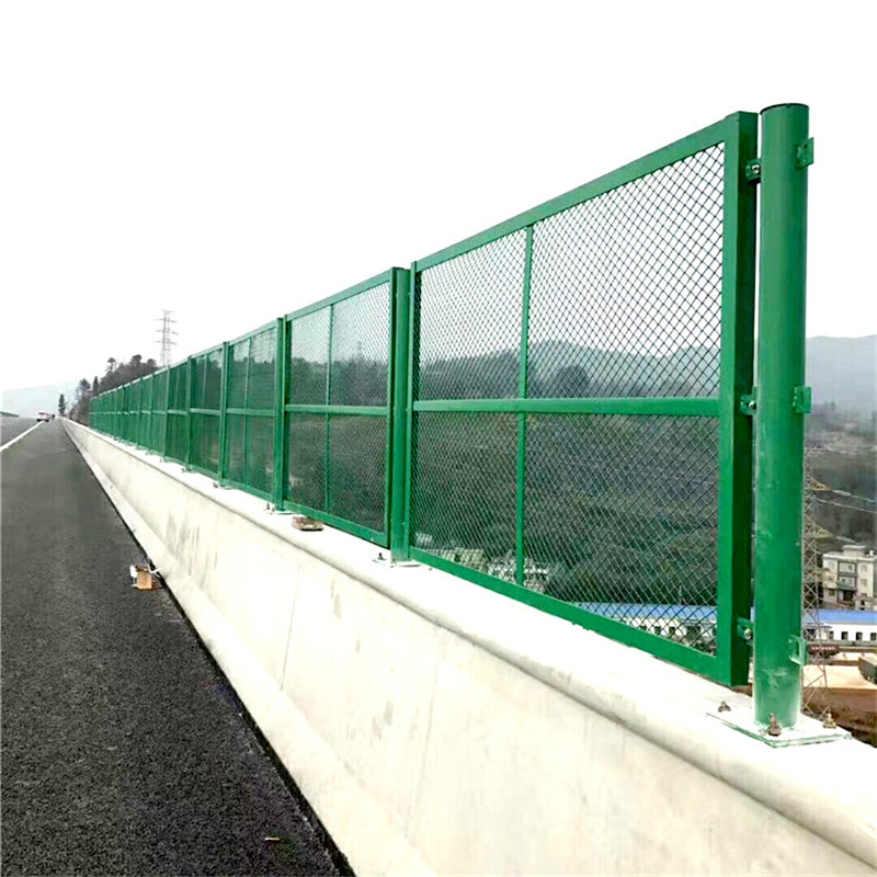 【防抛网】桥梁防抛网 1.8*3防抛防落网 金属网片绿色 隔离栅