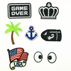 Amazon AliExpress Various Badges Cartoon Fabric Patch Embroidery Sticker Creative DIY Wholesale