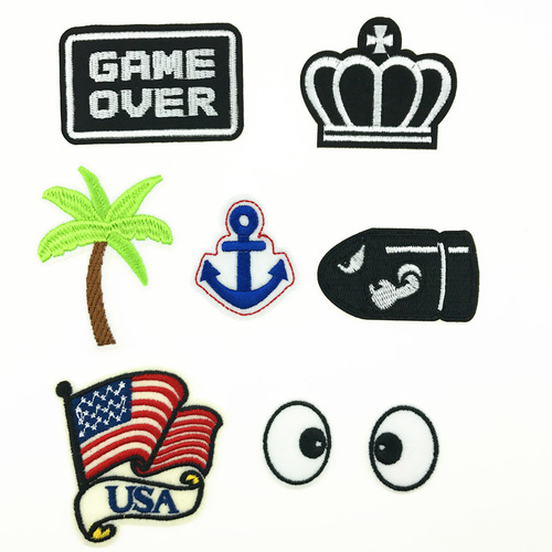 Amazon AliExpress Various Badges Cartoon Fabric Patch Embroidery Sticker Creative DIY Wholesale