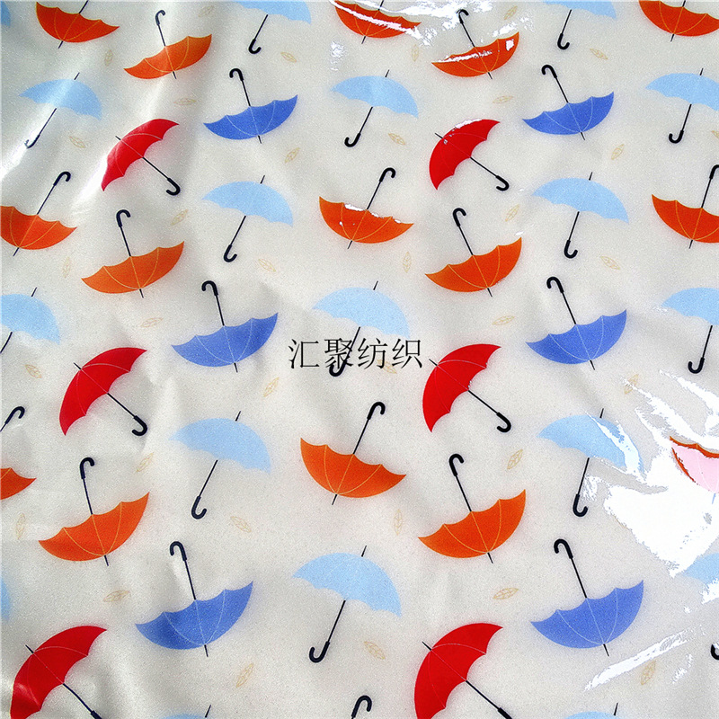 满天星数码印花     彩色小雨伞印花 油墨印花