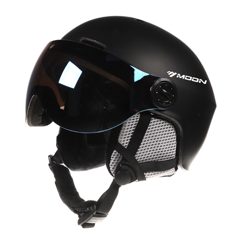 Casco de snowboard de luna casco de seguridad de comercio electrónico transfronterizo casco de nieve profesional de protección integrada para hombres y mujeres