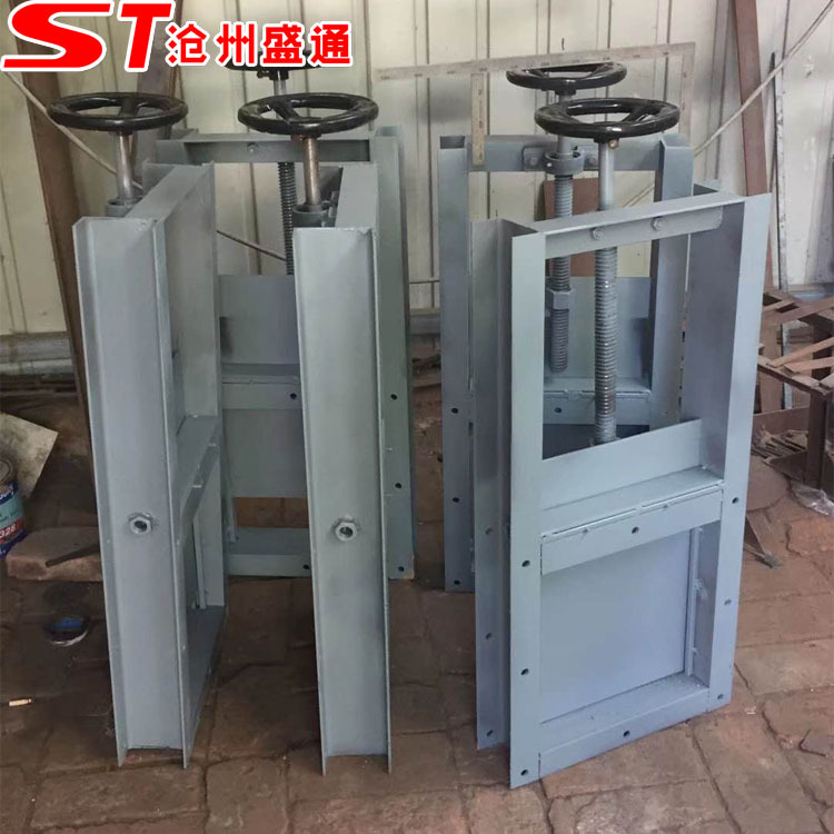 手动插板阀圆形插板阀DN300手动插板门  粮库用手动闸板阀