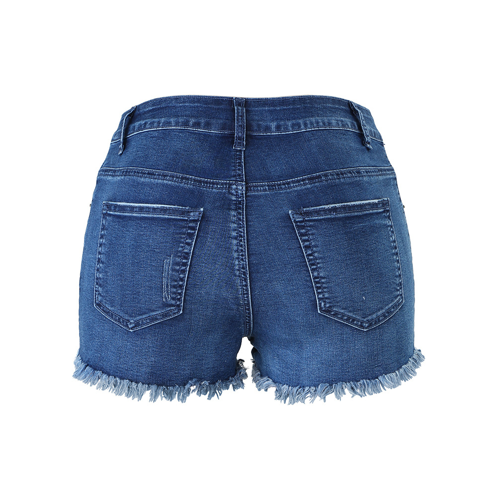 Shorts Vaqueros de Mujer con Flecos, Disponibles en Existencia para Otoño 2025, Fabricante, Stock Listo, Venta Transfronteriza en Amazon y eBay