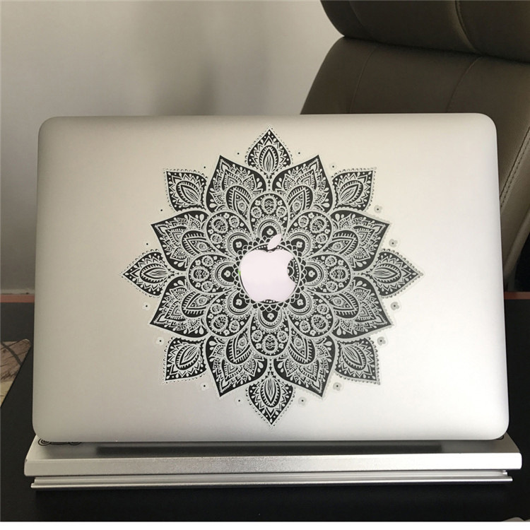 局部贴适用MacBook贴纸笔记本创意贴苹果电脑浮雕3D圆花Touch bar