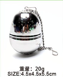 En existencias 304 de acero inoxidable Filtro de té cadena estrella amor casa tetera metal té filtro red