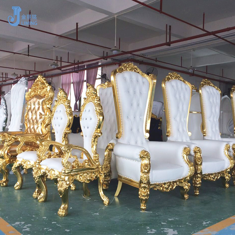 Sillón de Boda Estilo Sirena, Asiento Doble para Novios, Sofá Europeo Retro de Lujo, Silla de Decoración para Bodas